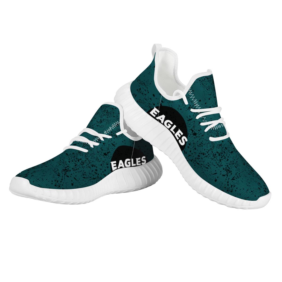 Women's Philadelphia Eagles Mesh Knit Sneakers/Shoes 017